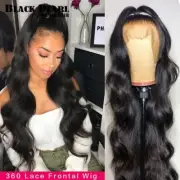 Black Pearl Brazilian Body Wave 360 Lace Frontal Wig Pre Plucked H 30 Inch 150%