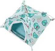 ibasenice Cozy Guinea Pig Bed Tent Plush Cartoon Hideout for Hamsters Ferrets Chinchillas Warm and Comfortable Small Animal Cave for Dwarf Pets Household Rat House