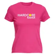 Hardcore Raver Smile - Funny Novelty Womens T-Shirt T Shirt Tshirt