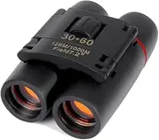 30x60 Compact Folding Binoculars, Folding Telescope With Clean Cloth and Carry Case for Adults, Outdoor, Travel, Birding, Birdwatching, Hiking, Sightseeing