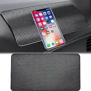 Anti-Slip Car Pads, 2 Pack Dashboard Grip Mat, Universal Anti-Slip Mat for Car,SUV,RV,Lorry,Tesla Model 3/Y, Magic Dashboard Sticky Adhesive Pad Mat (Black, Large)