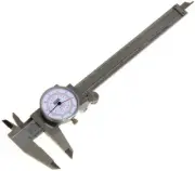 Anytime Tools Dial Caliper 6" / 150mm DUAL Reading Scale METRIC SAE Standard INC