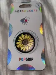 POPSOCKETS POPGRIP Phone Grip & Stand Swappable Top in Sunnyside Sunflower Swipe