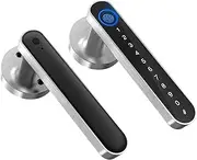 Tuya Fingerprint Smart Door Lock Password Electronic Digital Lock Keyless Entry Door Knobs Lock for Bedroom Home Slimline Design(3201siliver) Aqiong