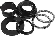 1 Set Bike Accessory Bike Headset Bike Bearing Headset Tapered Stack Headset Stable Bike Headset Bike Accessory Metal Bike Front Fork Stem Headset