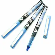 Pilot V5 Collector Hi-Tecpoint Liquid Ink 0.5 Rollerball Pens - Blue - 3 Pack