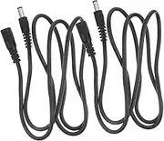 HOMOCONO 12v Dc Power Extension Cable Adapter Cables Male and Female Connectors for CCTV Security Camera Light Strip