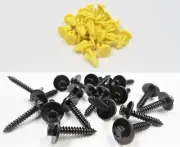20 FENDER LINER SCREWS & 25 ROCKER PANEL TO DOOR SEAL CLIPS! FOR FORD F-150 ETC (for: Ford)