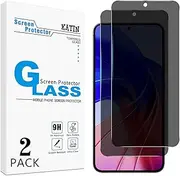 [KATIN] [2 Pack] Privacy Screen Protector for Samsung Galaxy S24 5G 6.2 Inch, Anti Spy Tempered Glass Film, Support Fingerprint Unlock, Anti-Scratch, Case Friendly