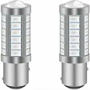 2PC 1157 P21/5W BAY15D LED CAR STOP TAIL LIGHT BRAKE LIGHT 380 33SMD BULBS
