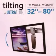 Sanus Simplicity 32"–80" SXDP5 Ultra-Thin Tilting TV Wall Mount Fit 37" 40" 60"