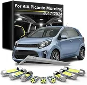 8Pcs Car LED Bulb Interior Dome Map Lights Lamp Kit, For Kia Picanto Morning 2017 2018 2019 2020 2021 2022 Car Accessories