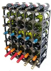 CellarStak 35/36 Bottle Wine Rack- Black