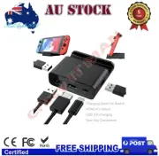 For Nintendo Switch Charger TV HDMI Converter Charging Dock Stand Type-C