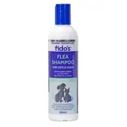 FIDOS Flea Shampoo for Cats & Dogs 500ml for Flea Lice Brown Dog Tick