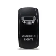 CH4x4 Rocker Switch for Jeep Windshield Lights Symbol - Blue LED