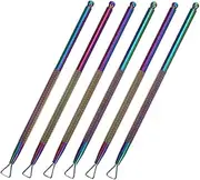 FOMIYES Nail Care Tools Cuticle Pusher Scraper Gel Remover Nail Polish Remover Tool Set of 6