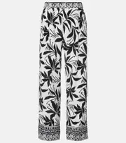 [Velvet] Velvet Claudia printed palazzo pants AU 16 black