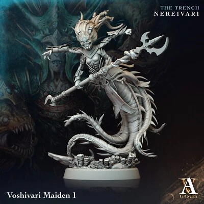 Voshivari Maiden by Archvillain Games | D&D | DND | Print on Demand