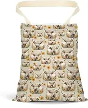 Western Car Trash Bag Car Travel Essentials, Floral Car Garbage Bag Car Trash Bag Hanging, Back Seat Car Organizer Trash Can, Portable Garbage Can for Car Cow Stuff Country Western Stuff Cowgirl Gifts