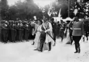 Coronation of Prince Nicholas I as King of Montenegro King Nic- 1910 Old Photo