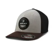 Ariat Men's Flexfit 110 Cap Round Patch Brown A300079002