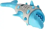Dog Food Dispenser Toy - Puppy Chewing Slow Feeder - Shark Shape Multifunctional Food Dispenser Teething Toy for Garden, Backyard, Training