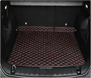 Car Boot Protector for Jeep for Renegade BU 2015 2016 2017 2018 2019 2020 2021 2022 2023 2024 2025 Car Trunk Main Mat Protect Cover Car Trunk Mats(Black red)