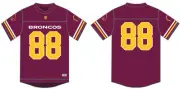 Brisbane Broncos NRL COTTON-ON Mens Oversized Grid Iron T-Shirt by Sporting Hous