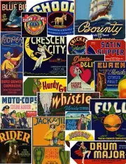25+ Lot - Fruit Crate Label Images Ephemera Vintage Style for Junk Journal