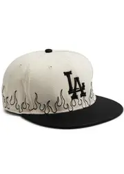 Loso Nyc LA Bones Sashiko Twill cap - Cream S7 5/8