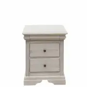 Solid Mahogany Wood Lily Bedside Table / Bedroom Furniture Antique Style