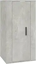 Wall Mounted TV Cabinet - Engineered Wood TV Unit for Living Room, Concrete Grey Finish, Space-Saving Design (40x34.5x80 cm), Modern & Durable