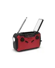 Dolphin R-100C DSP Emergency Weather Radio with Hand Crank & Solar Power Charge