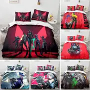 a1896 Bed Sheets ed Valorant Bedding Set Duvet Cover Bedroom Comforter Covers Quilt Cover Home Textile3-Piece Bedding Set (1 Duvet Cover + 2 Pillow S