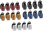 BUGUUYO 20pcs Auto Tire Caps Durable Valve Stem Caps Fit for Cars Trucks Motorcycles Stylish Protection for Tire Valves