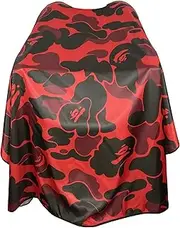 Barber Cape for Men Professional Hair Cutting Salon Cape with Snaps Waterproof Hairdressing Styling Cape- 63”× 56”, C