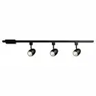 Hampton Bay 804589 39.37 in. 3-Light Black Dimmable LED Track Lighting Kit Black