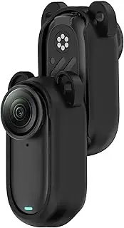 Disscool Compatible with Insta360 GO3S/GO3 Silicone Protective Case Cover Lightweight Shockproof & Scratch Resistant Full Body Protection Portable Travel Skin Sleeve Camera Accessory(Black)