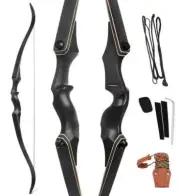 60 Inch Archery Takedown Recurve Bow F171A for Adults/Youth 30-60Lbs