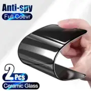 2X Privacy Anti-Spy Ceramic Screen Protector iPhone 16 15 Plus 14 13 12 Pro MAX