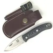 Mk III TBS Boar EDC Folding Pocket Knife - Scandi - Black Micarta