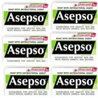 Asepso Hygienic Fresh Body Soap Bar Antibacterial Agent Healthy 80 g x 6