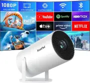 Electric Focus Mini Projector 4K 1080P Supported with Android System Portabl