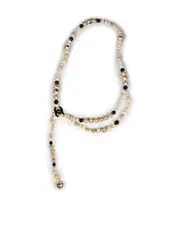 2019 Faux Pearl Interlocking CC Belt