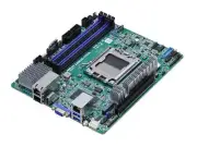 ASRock Rack AM5D4ID-2T/BCM Deep mini-ITX Server Motherboard AMD Ryzen 7000 AM5