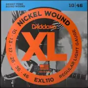 D'Addario EXL110 10-46 Nickel Wound Light Electric Guitar Strings