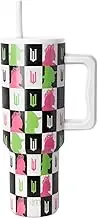 Simple Modern Wicked 40 oz Tumbler with Handle and Straw Lid | Insulated Reusable Stainless Steel Water Bottle Travel Mug | Gifts for Women Her | Trek Collection | 40oz | Wicked Checkmate