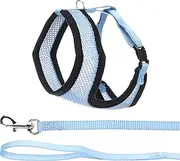 Flamingo Cat Harness with Leash Harms Blue 32cm 36-48cm 110cm 10mm