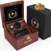 Premium Hash Stash Tobacco Box Decorative Stashbox Lock Box with Key Wooden